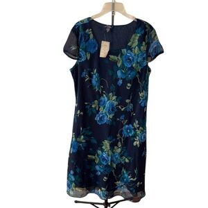 Glamour Angel Black & Blue Floral Dress